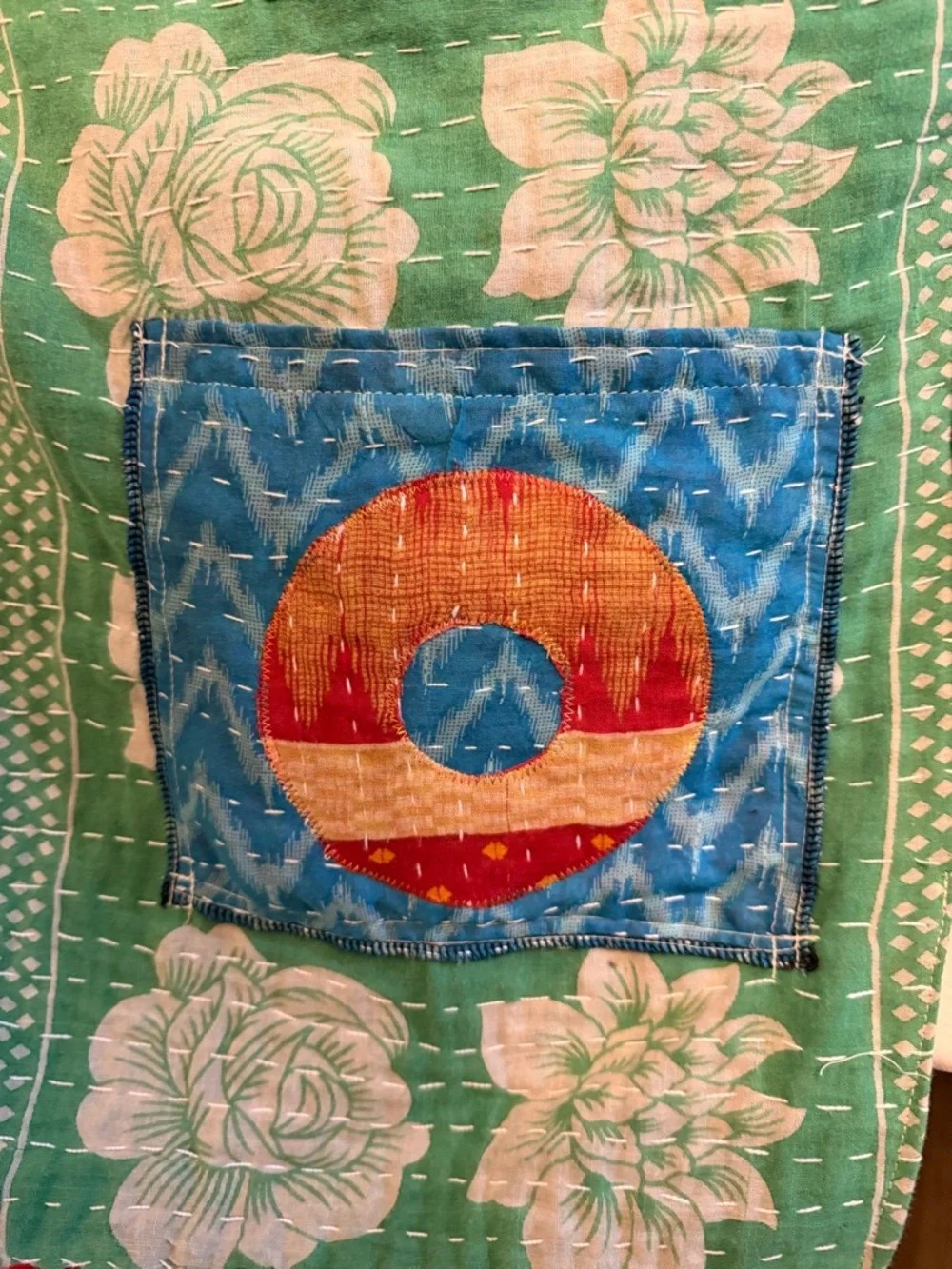 Handcrafted Upcycled PHISH Kantha Tunic NWT One Size - Picture 15 of 16